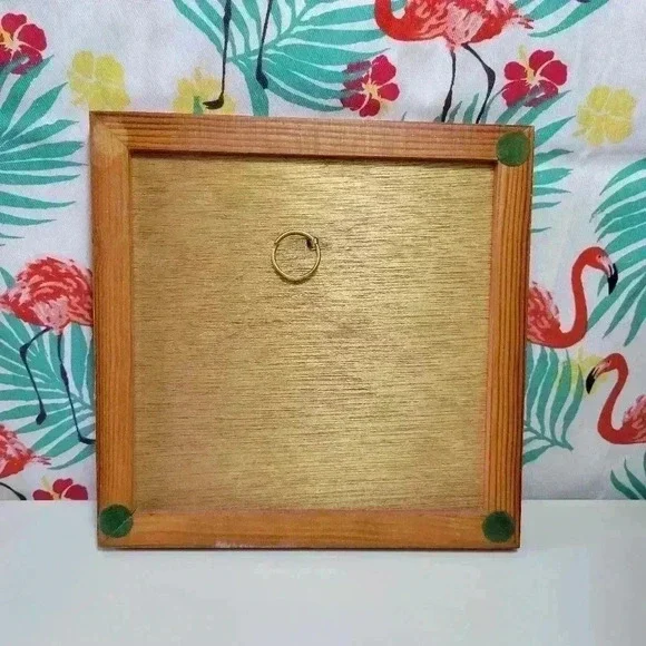 PIG LOVERS Vintage Ceramic kitchen Decor, Pig Ceramic in Wood Frame - Picture 5 of 7